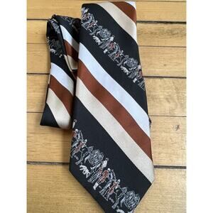 Equestrian Fox Hunting Vintage JCPenney Stripe Tie Contemporary